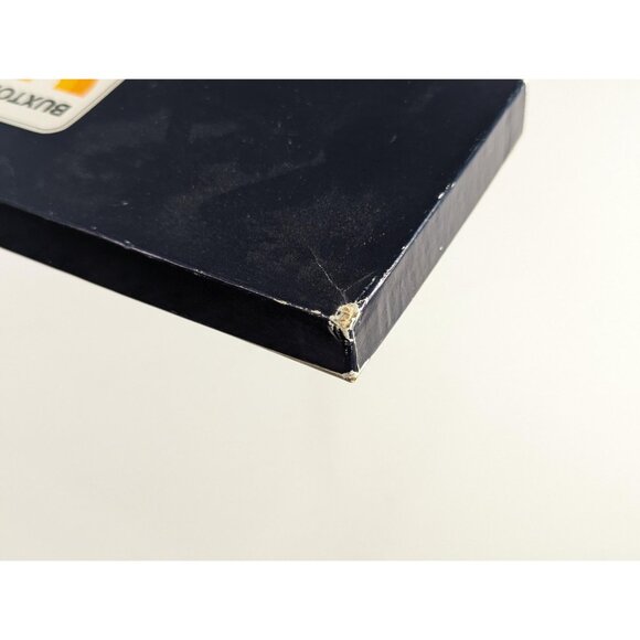 New Old Stock BUXTON Black leather bifold wallet, East India Calf leather wallet - Picture 16 of 16